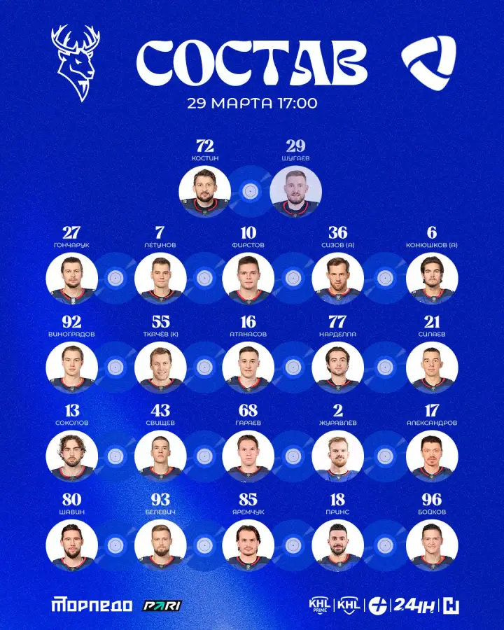 Стартовый состав «Торпедо»