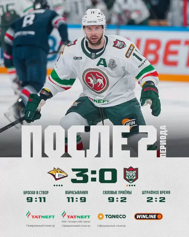 Статистика после второго периода