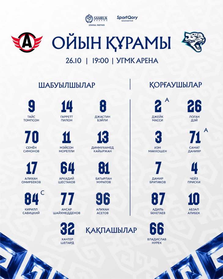 Стартовый состав «Барыса»