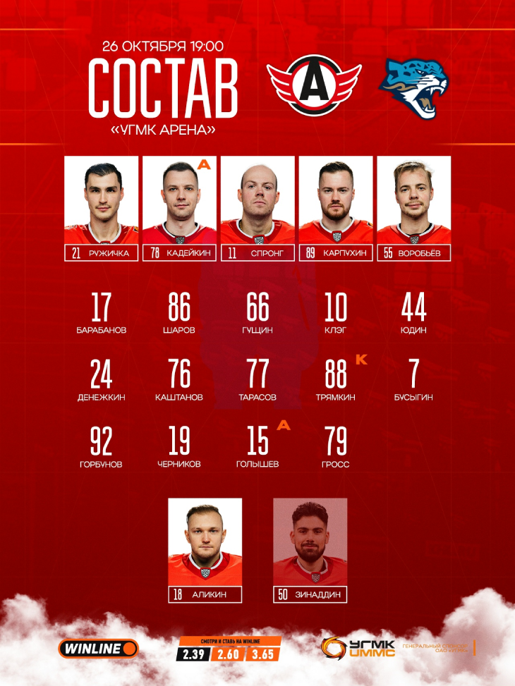 Стартовый соостав «Автомобилиста»
