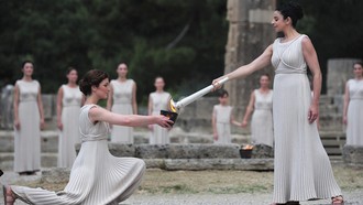 зажжение Олимпийского огня