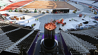 Олимпийский огонь поменял свое местоположение