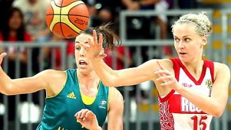 Фрагмент матча Россия — Австралия