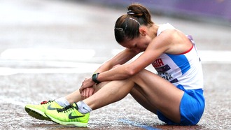 Татьяна Петрова-Архипова сразу после финиша