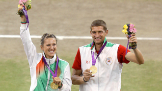 Виктория Азаренко и Максим Мирный