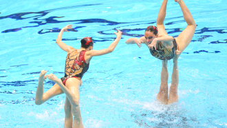 Российские синхронистки в Лондоне