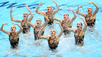 Выступление российских синхронисток