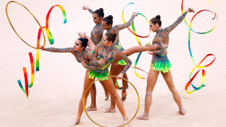 Фрагмент выступления россиянок