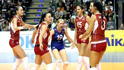 Российские волейболистки