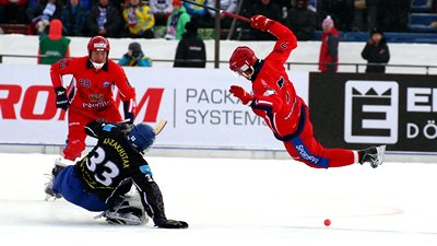 Сборная России в матче с Казахстаном