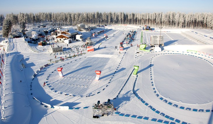 Биатлонная трасса в Контиолахти 