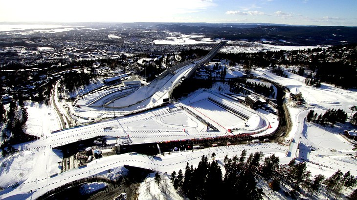 Биатлонная арена в Холменколлене 