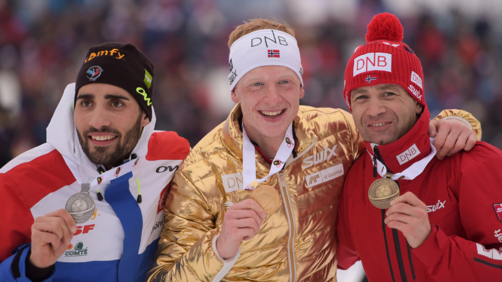 Призеры мужского масс-старта