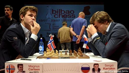 Магнус Карлсен и Сергей Карякин