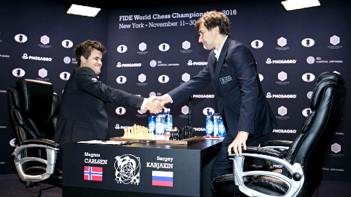 Сергей Карякин и Магнус Карлсен