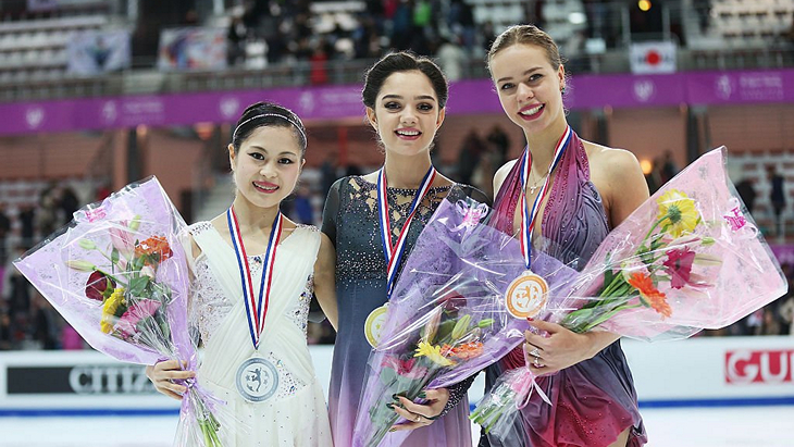 Пьедестал в женском одиночном катании