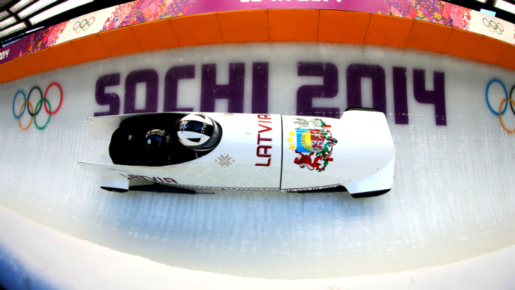 Соревнования по бобслею в Сочи