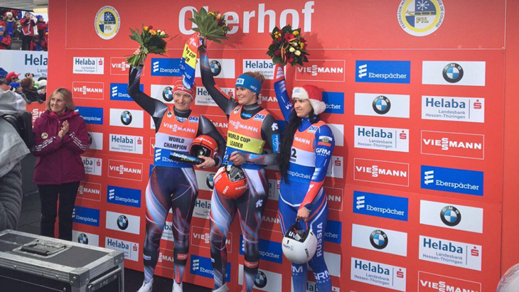 Подиум в женских соревнованиях