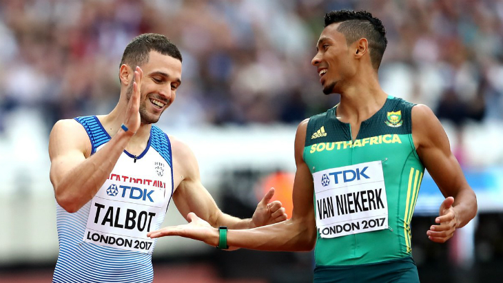 Вайде ван Никерк (справа)