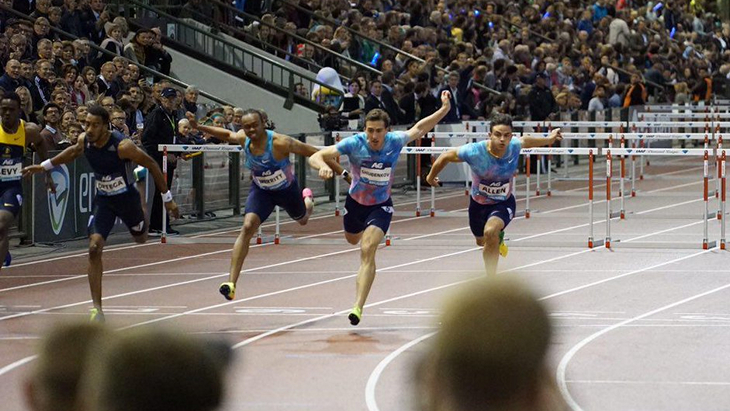 Забег на 110 метров с барьерами