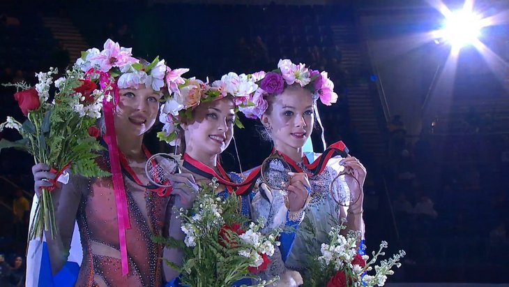 Алена Косторная, Александра Трусова и Алена Канышева