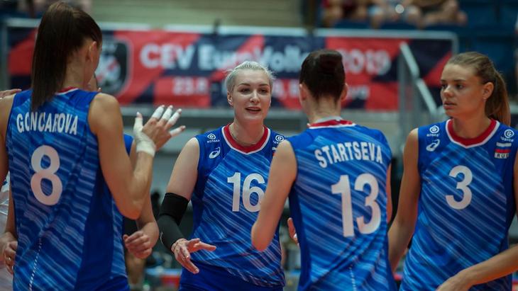 Российские волейболистки