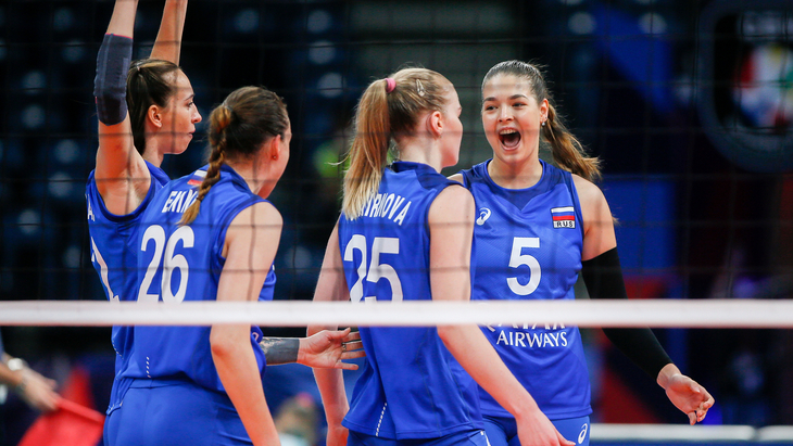 Российские волейболистки