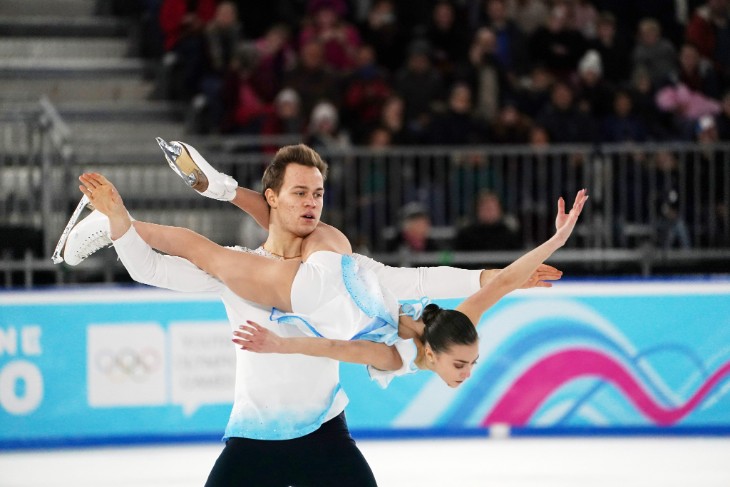 Панфилова и Рылов на юношеской Олимпиаде в Лозанне