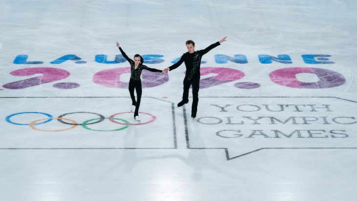 Панфилова и Рылов  на играх в Лозанне