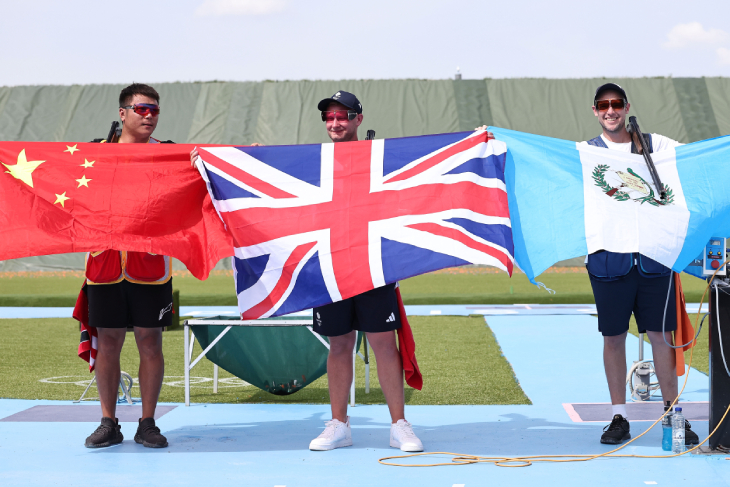 Призеры в трапе