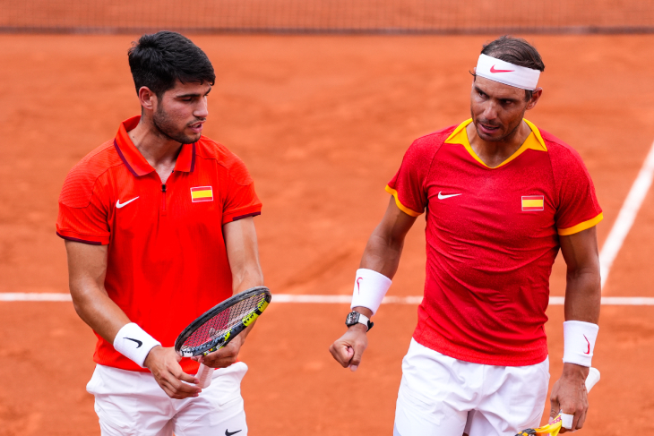 Карлос Алькарас и Рафаэль Надаль 