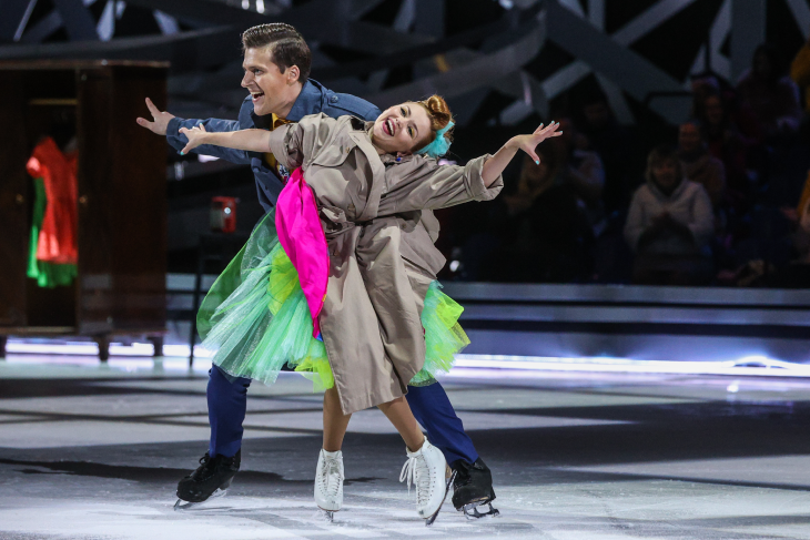 Энберт и Ольга Кузьмина на шоу «Ледниковый период»