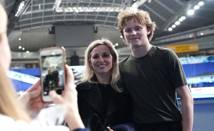 Илья и Татьяна Малинины в Токио во время соревнований World Team Trophy в 2023 году