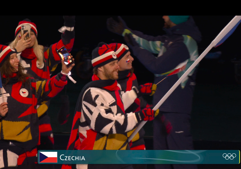 Пастряк с флагом