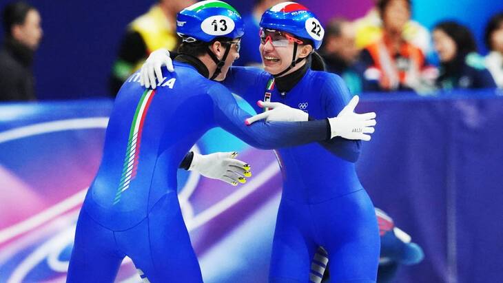 Элиза Конфортола и Арианна Фонтана (Италия)