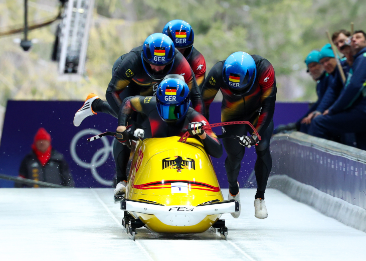 Немецкая команды Йоханнеса Лохнера по бобслею 