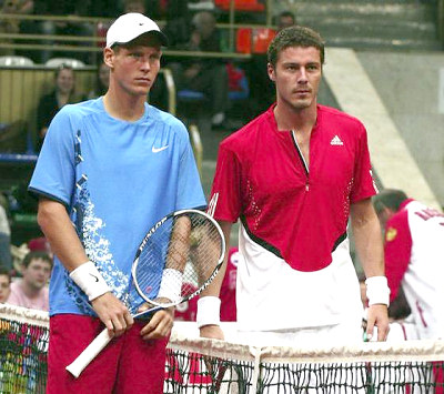 Россия и Чехия играют вничью после первого дня 1/4 Кубка Дэвиса (9 фото)