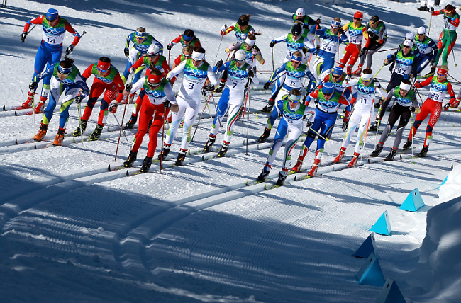 Победа Марит Бьорген в дуатлоне (22 фото)