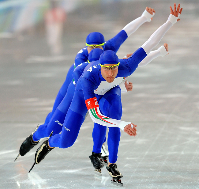 Золото канадских конькобежцев в командной гонке (15 фото)