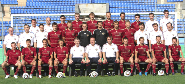 Первая тренировка сборной России с Адвокатом