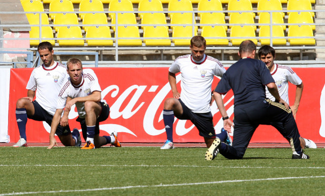 Тренировка сборной России