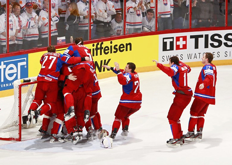 ЧМ-2012. Сборная России празднует победу