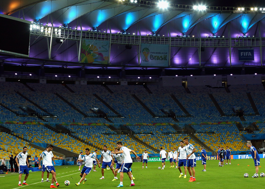 Сборная Аргентины перед матчем с Боснией