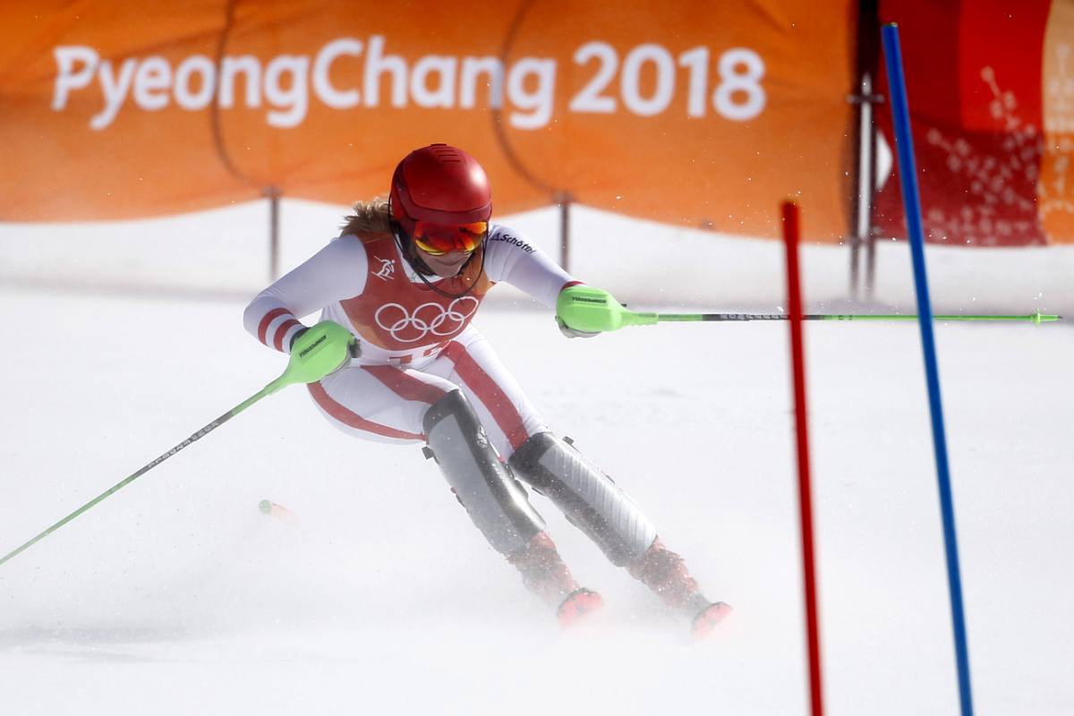 Золото Фриды Хансдоттер в горнолыжном слаломе
