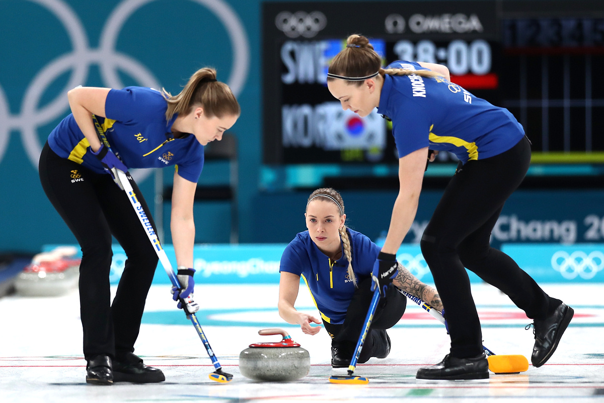 Женский кёрлинг. Финал. Швеция — Южная Корея 8:3