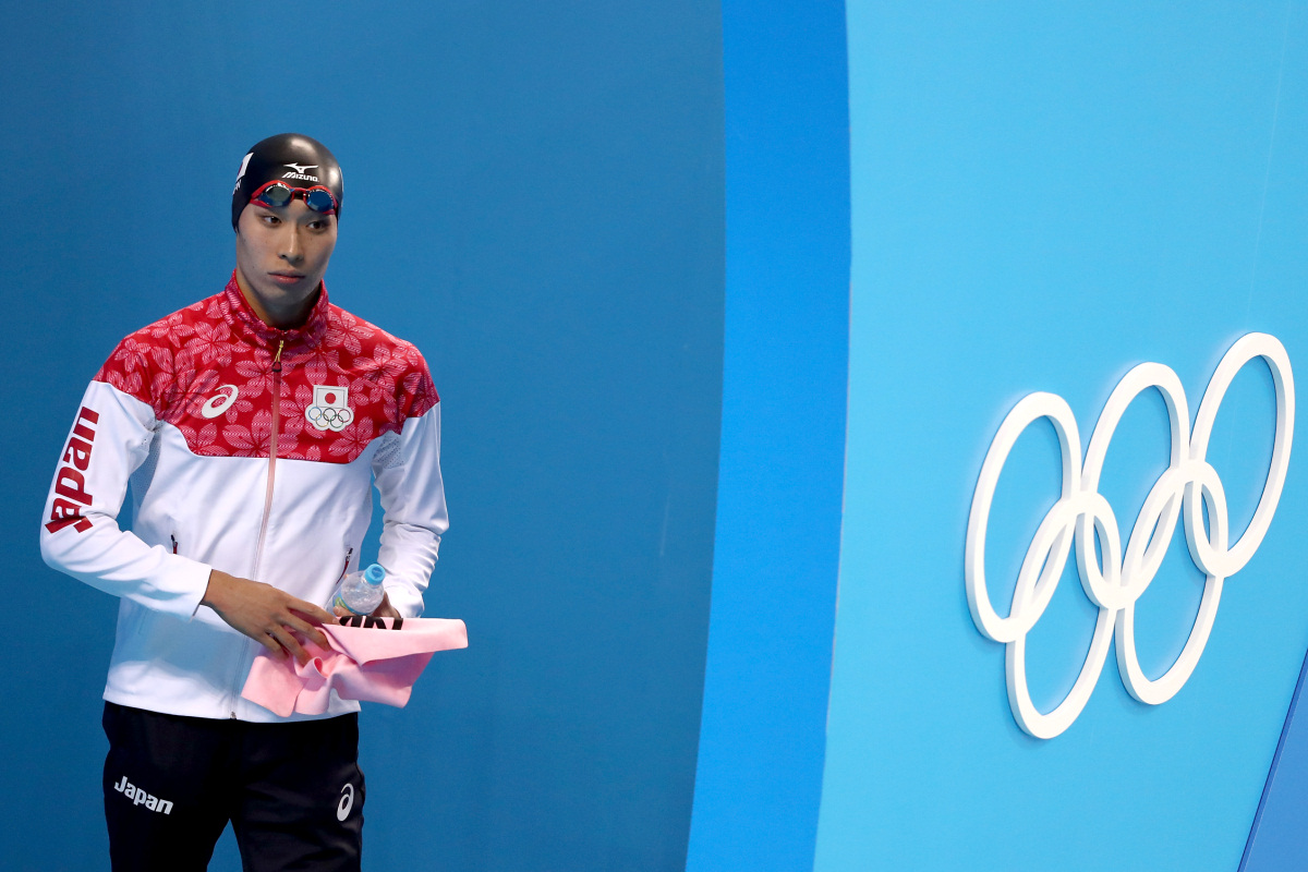 Медалисты мужского заплыва на 400 метров в комплексе