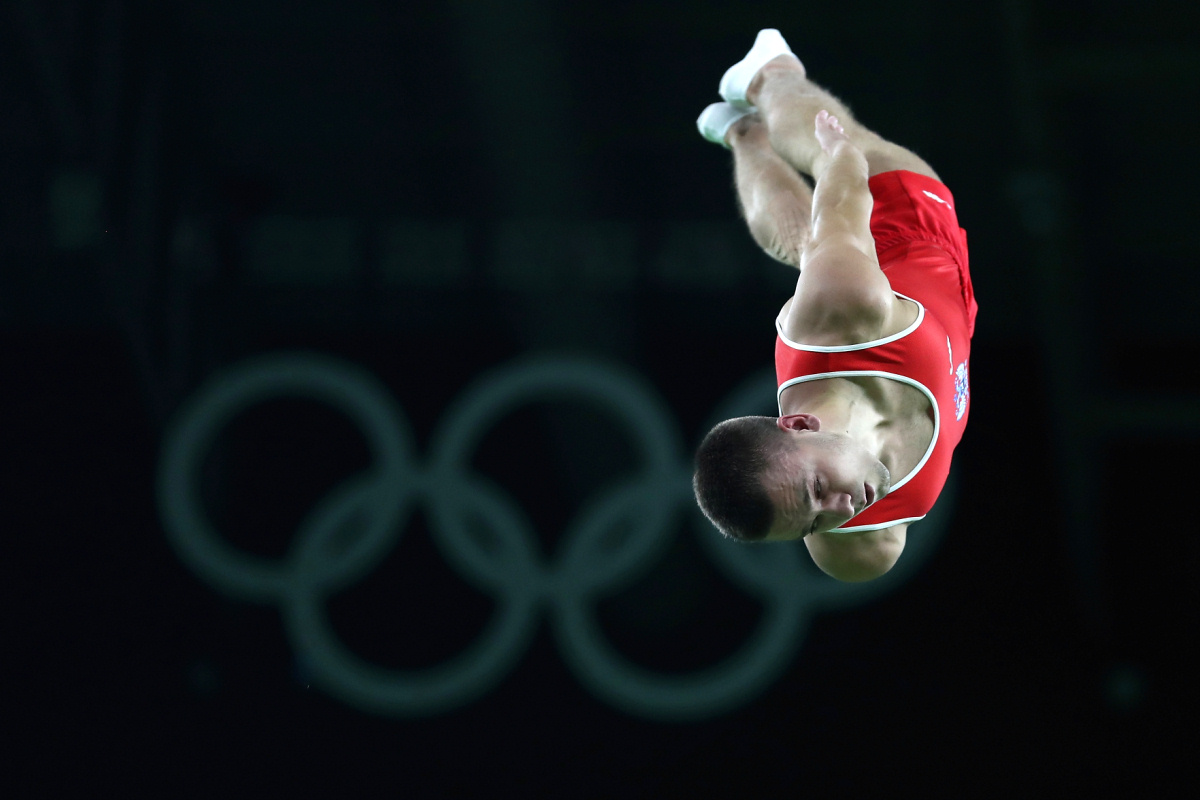 Золото белоруса Гончарова в прыжках на батуте