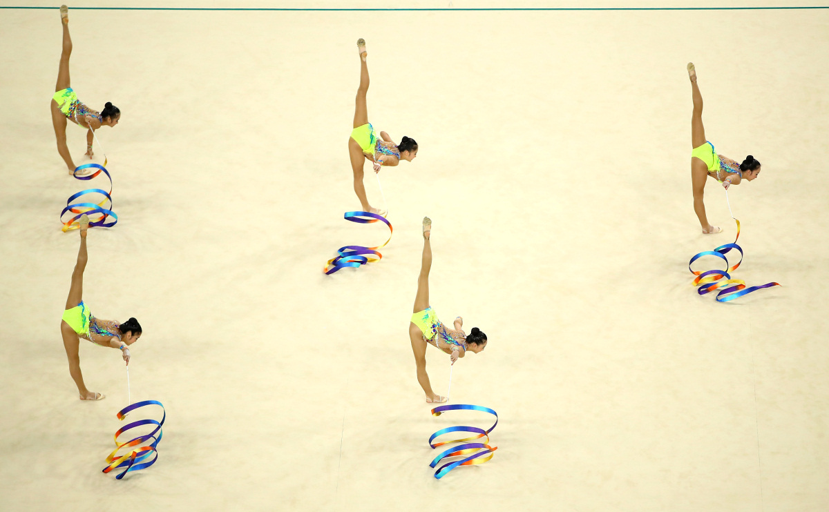 Триумф россиянок в художественной гимнастике у групп