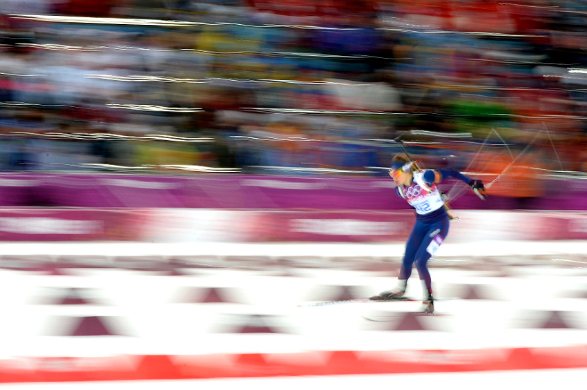 Серебро Ольги Вилухиной. Биатлон, спринт 7,5 км