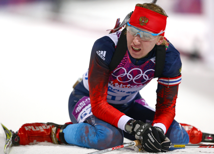 Золото белорусской биатлонистки Домрачевой в гонке на 15 км